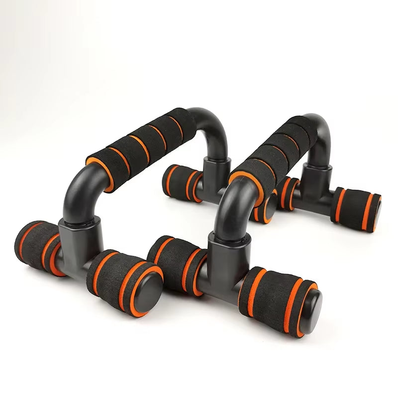 GYM Non-Slip H-Shaped Push up Bar,Handles Home Fitness Equipment for Arm Chest Workout Anti-Skid Support Stand Fitness Sport 2Pc