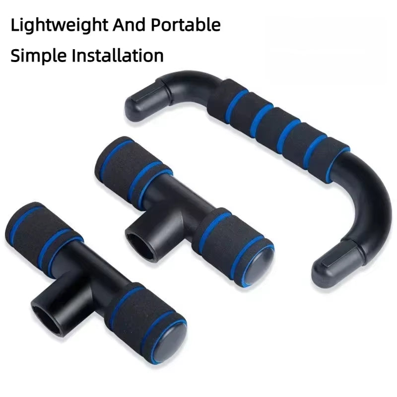 GYM Non-Slip H-Shaped Push up Bar,Handles Home Fitness Equipment for Arm Chest Workout Anti-Skid Support Stand Fitness Sport 2Pc