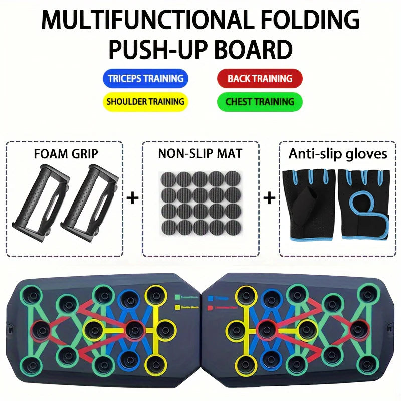 Transform Your Workout with the Push-Up Board Set - Portable, Multifunctional Fitness Equipment for Strength Training