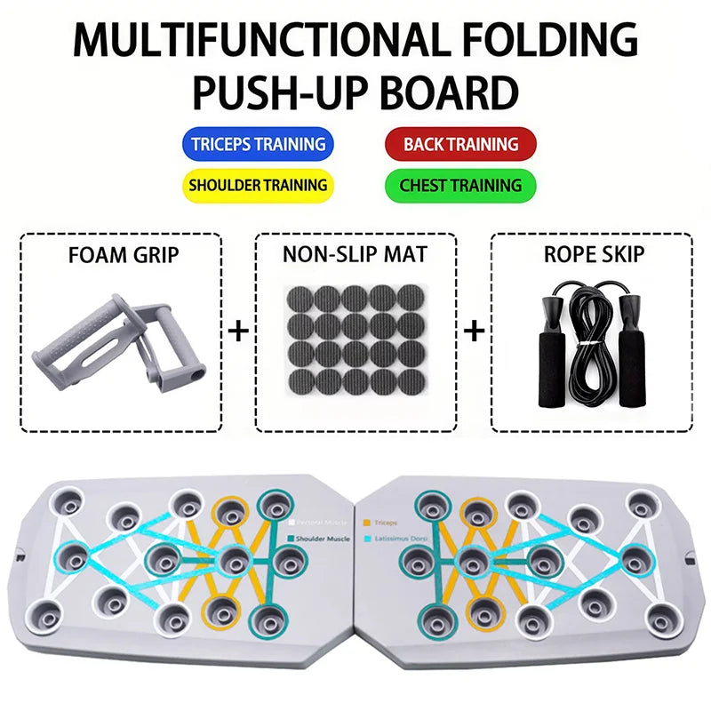 Transform Your Workout with the Push-Up Board Set - Portable, Multifunctional Fitness Equipment for Strength Training