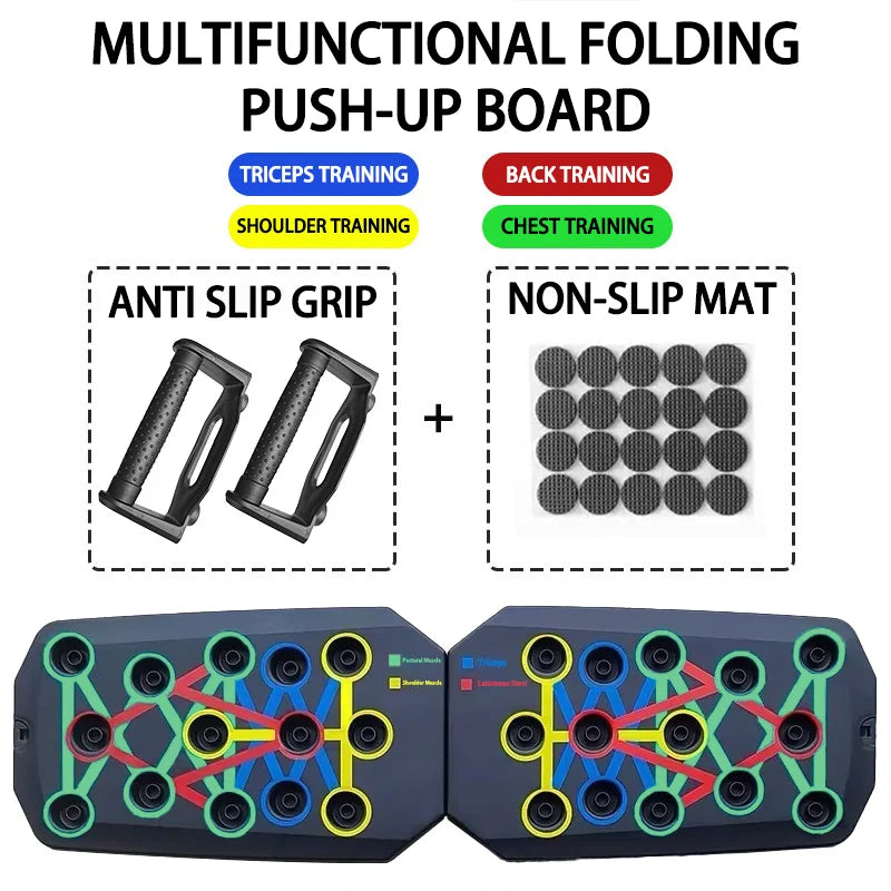 Transform Your Workout with the Push-Up Board Set - Portable, Multifunctional Fitness Equipment for Strength Training