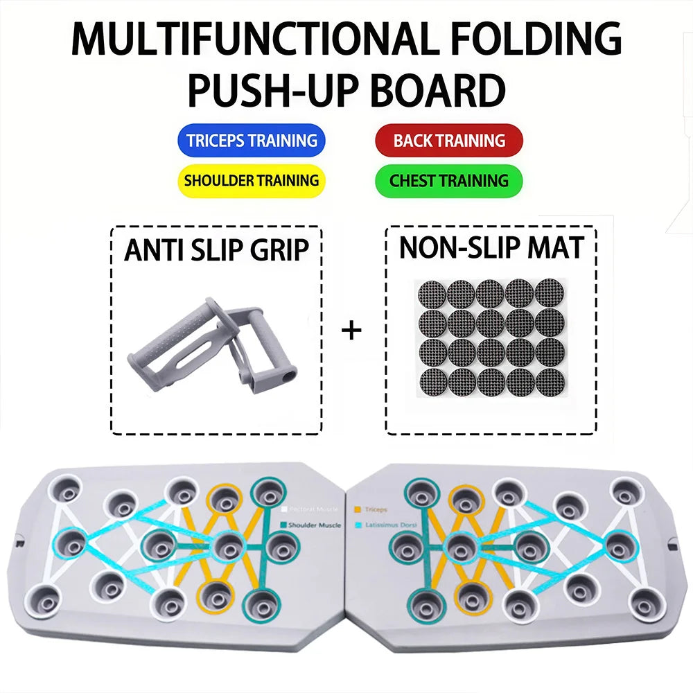Transform Your Workout with the Push-Up Board Set - Portable, Multifunctional Fitness Equipment for Strength Training