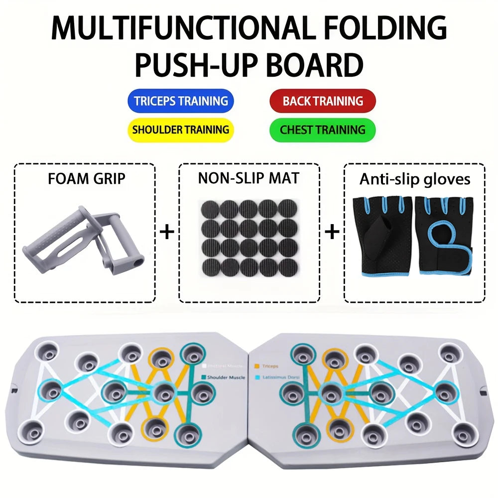 Transform Your Workout with the Push-Up Board Set - Portable, Multifunctional Fitness Equipment for Strength Training