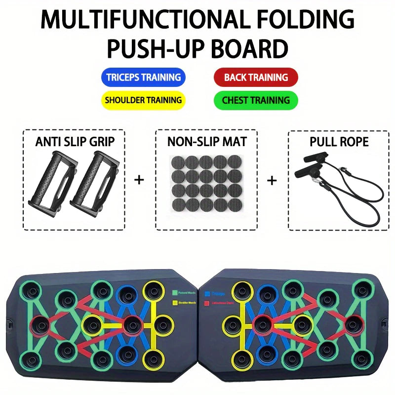 Transform Your Workout with the Push-Up Board Set - Portable, Multifunctional Fitness Equipment for Strength Training