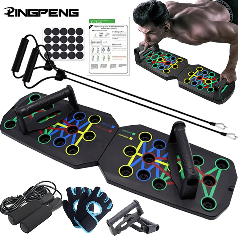 Transform Your Workout with the Push-Up Board Set - Portable, Multifunctional Fitness Equipment for Strength Training