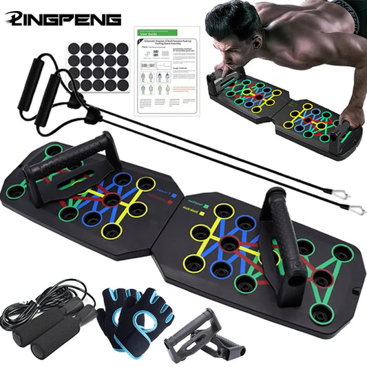 Transform Your Workout with the Push-Up Board Set - Portable, Multifunctional Fitness Equipment for Strength Training