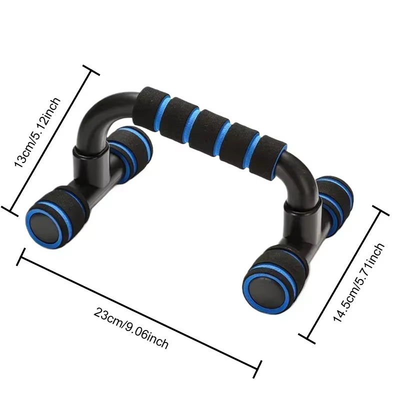 GYM Non-Slip H-Shaped Push up Bar,Handles Home Fitness Equipment for Arm Chest Workout Anti-Skid Support Stand Fitness Sport 2Pc