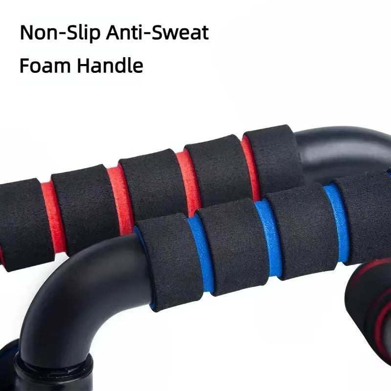 GYM Non-Slip H-Shaped Push up Bar,Handles Home Fitness Equipment for Arm Chest Workout Anti-Skid Support Stand Fitness Sport 2Pc